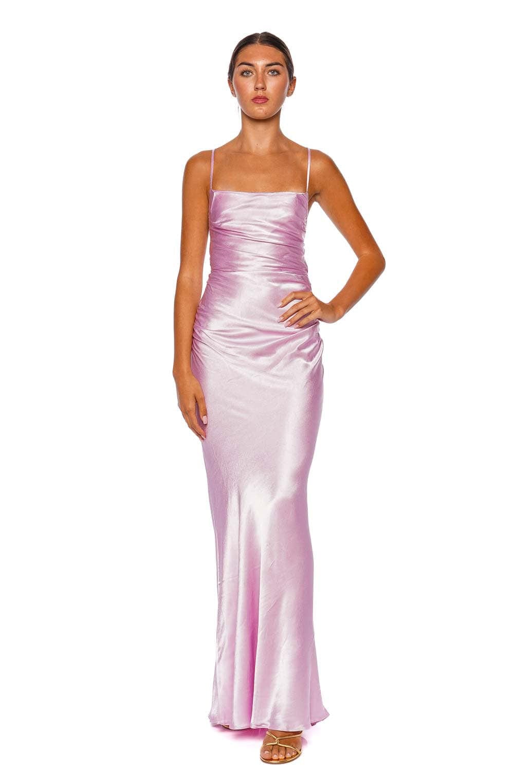 La Lune Peony Lace Back Maxi Dress La Lune Peony Lace Back Maxi Dress