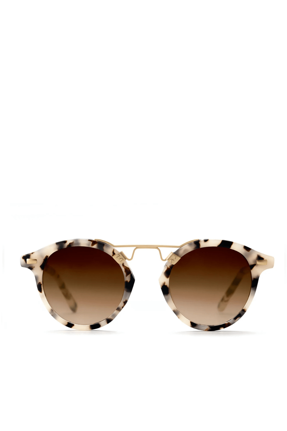 KREWE St. Louis Matte Oyster 24K Sunglasses