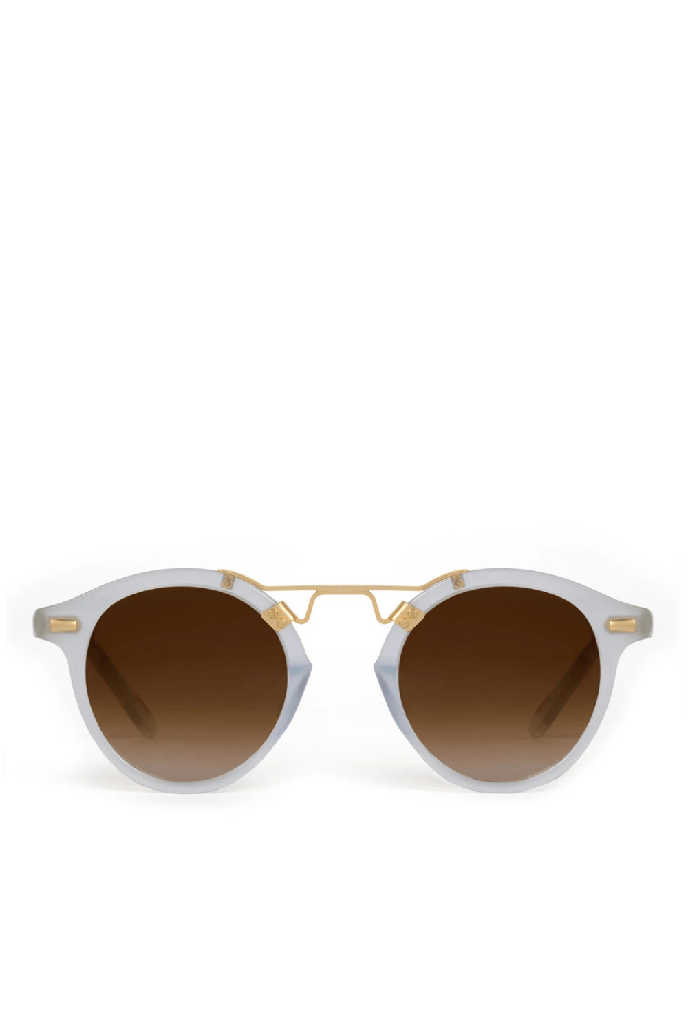 KREWE ST LOUIS Powder Blue Sunglasses with 18K Gold Details