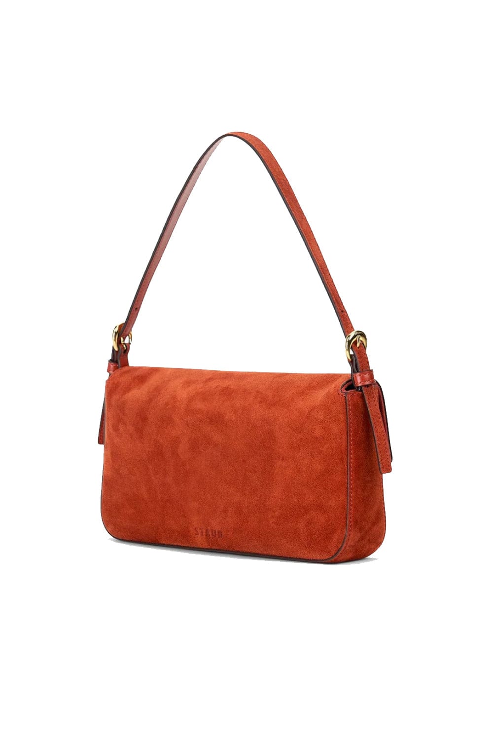 Staud Harlow Auburn Suede Leather Shoulder Bag