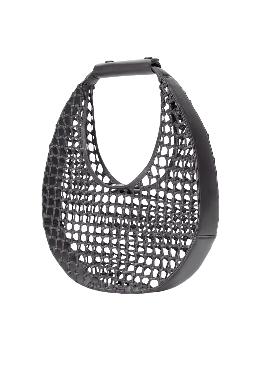 Staud Moon Espresso Hand-Knotted Tote Bag