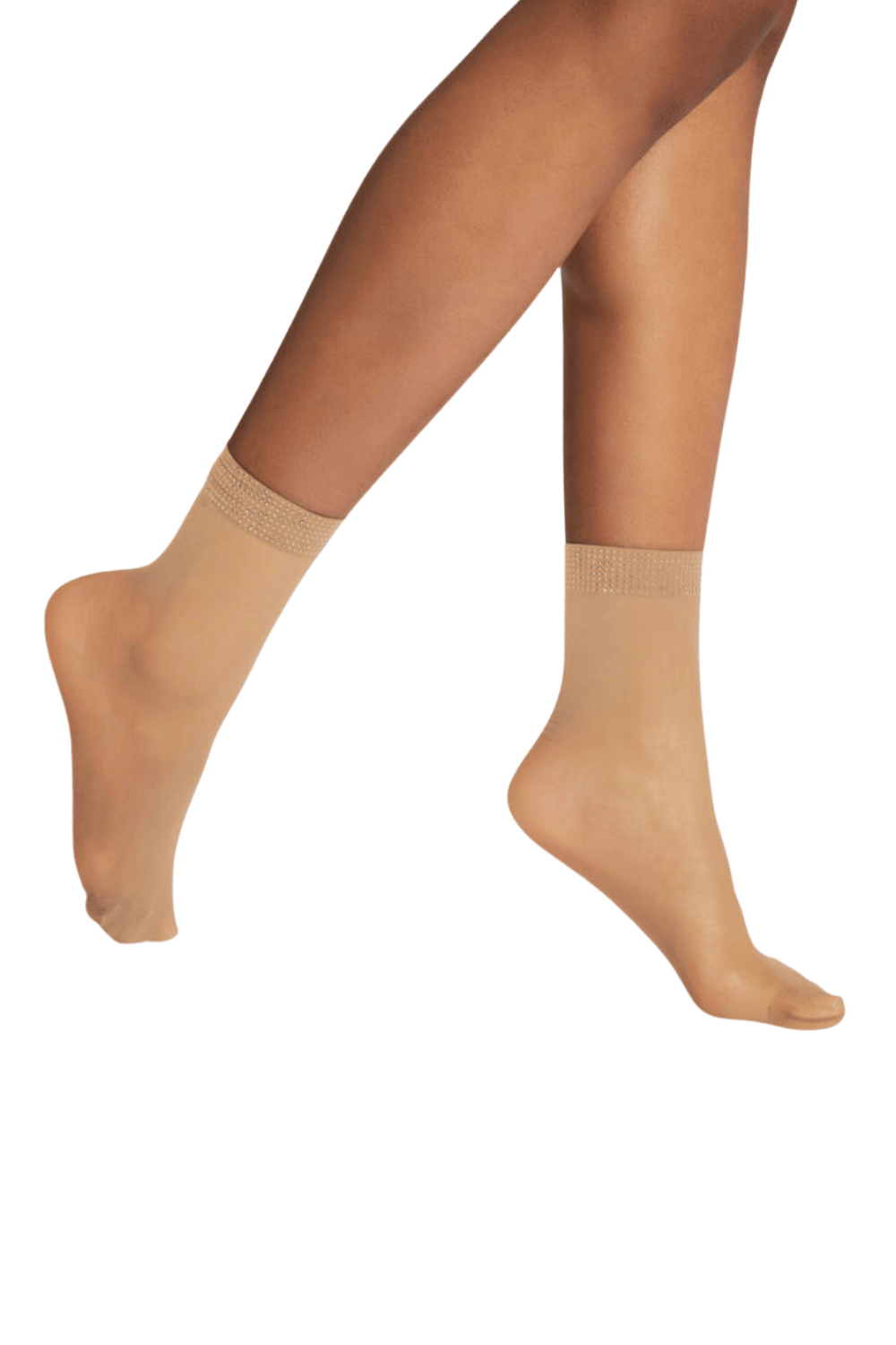 Wolford Liquid Gold Sheer Glitter Anklet Socks