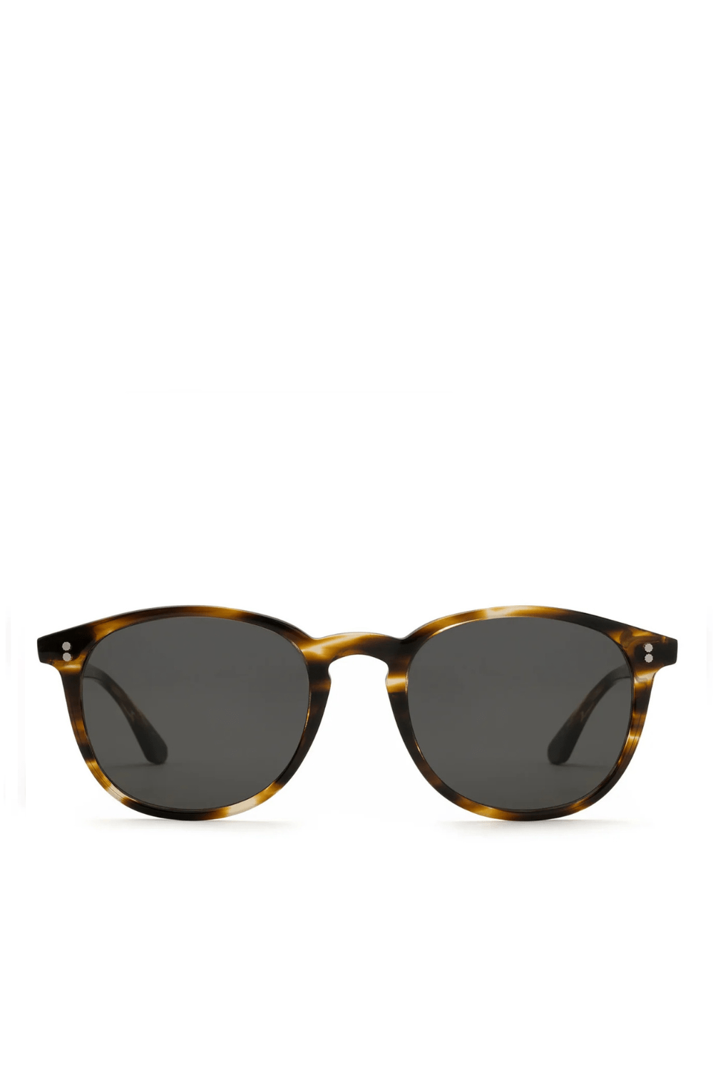 KREWE Alvin Oak Oval Frame Sunglasses