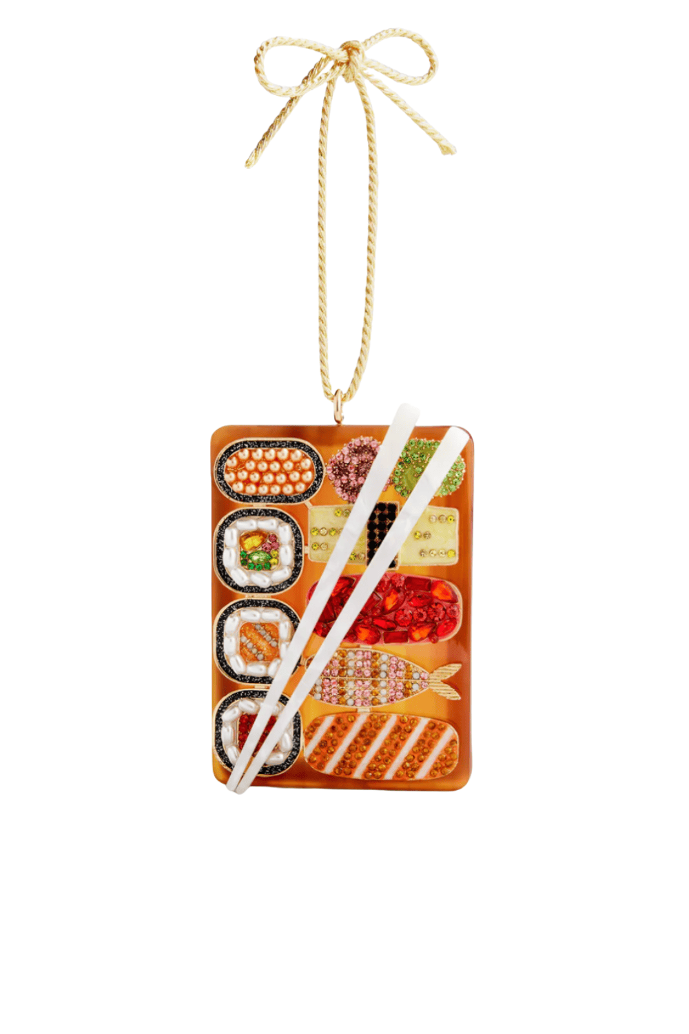 BaubleBar Maki Spirits Bright Sushi Ornament Multi Gold