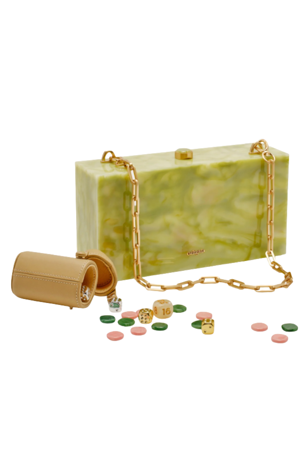 The Backgammon Dominga Marbled Clutch