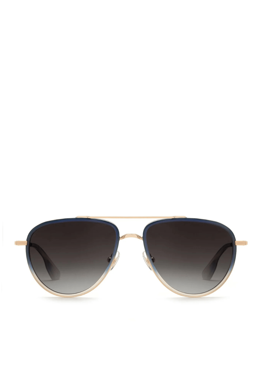 KREWE Coleman Matte Indigo Fade Aviator Sunglasses