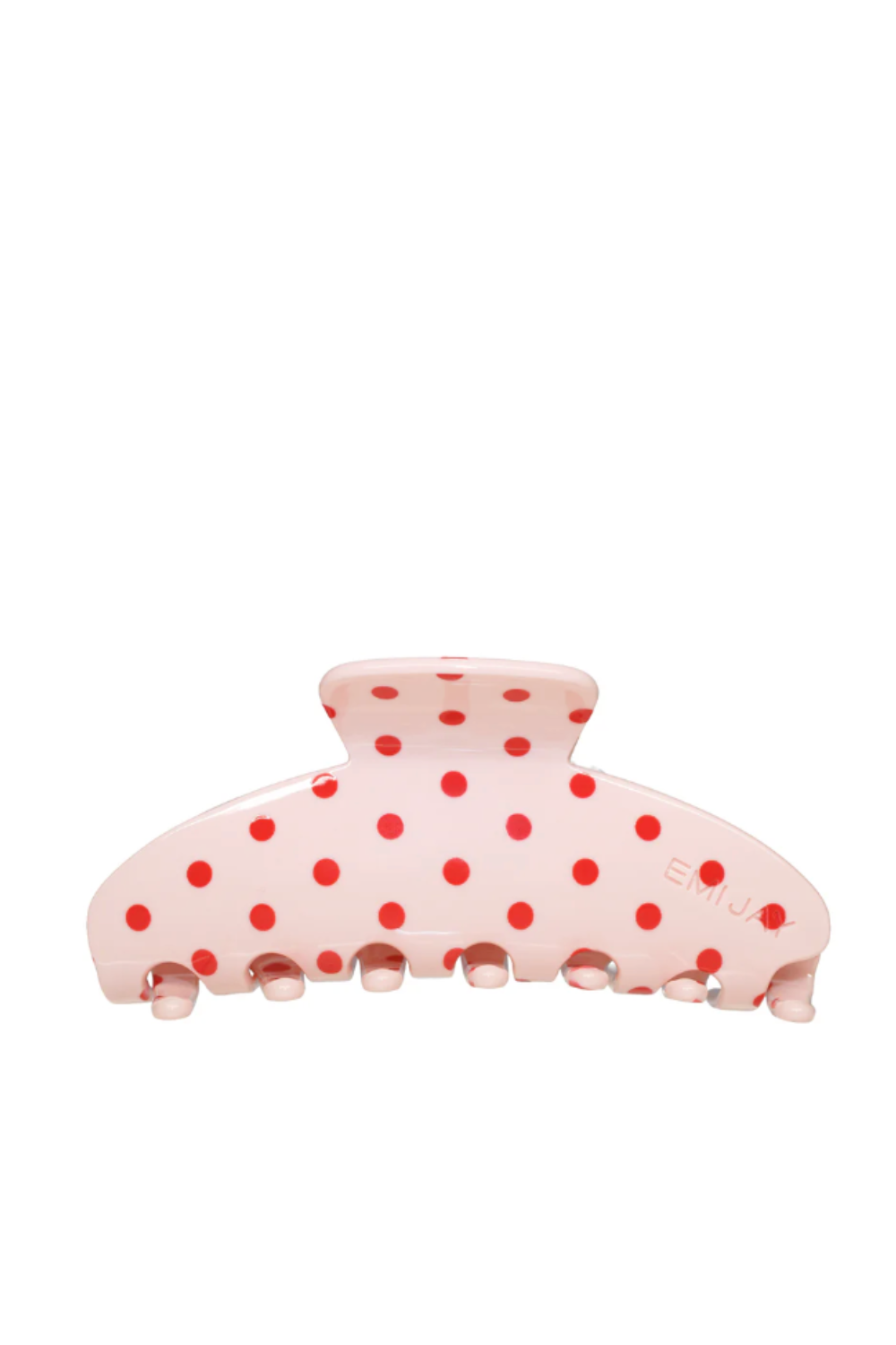 Blush Polka Dot Big Effing Claw Clip