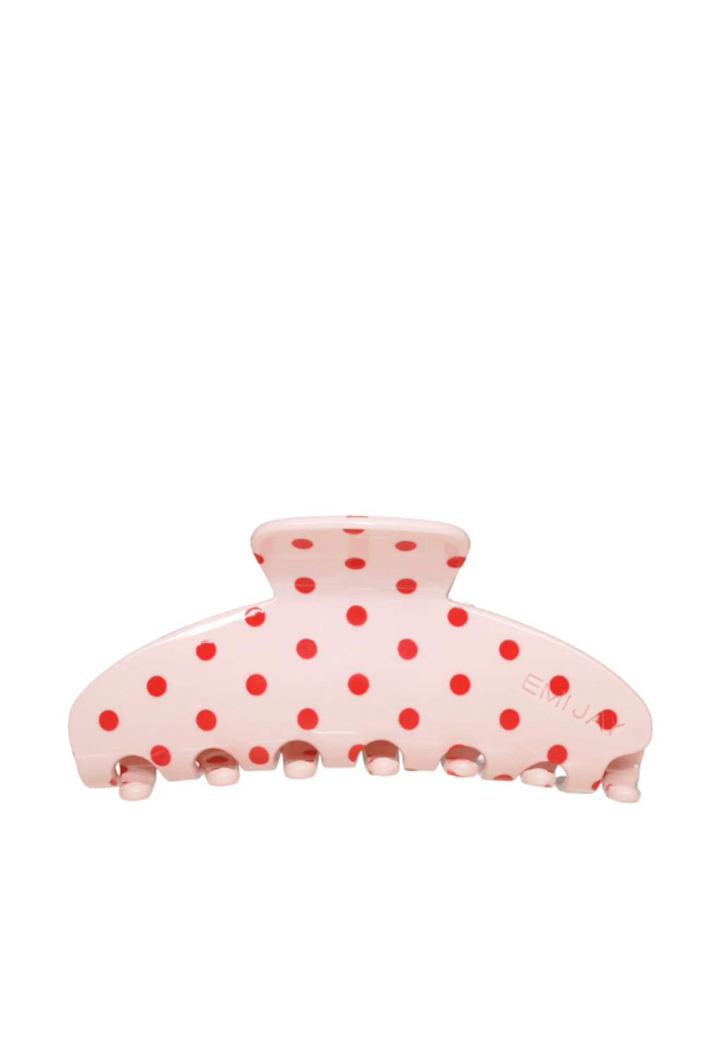 Blush Polka Dot Big Effing Claw Clip