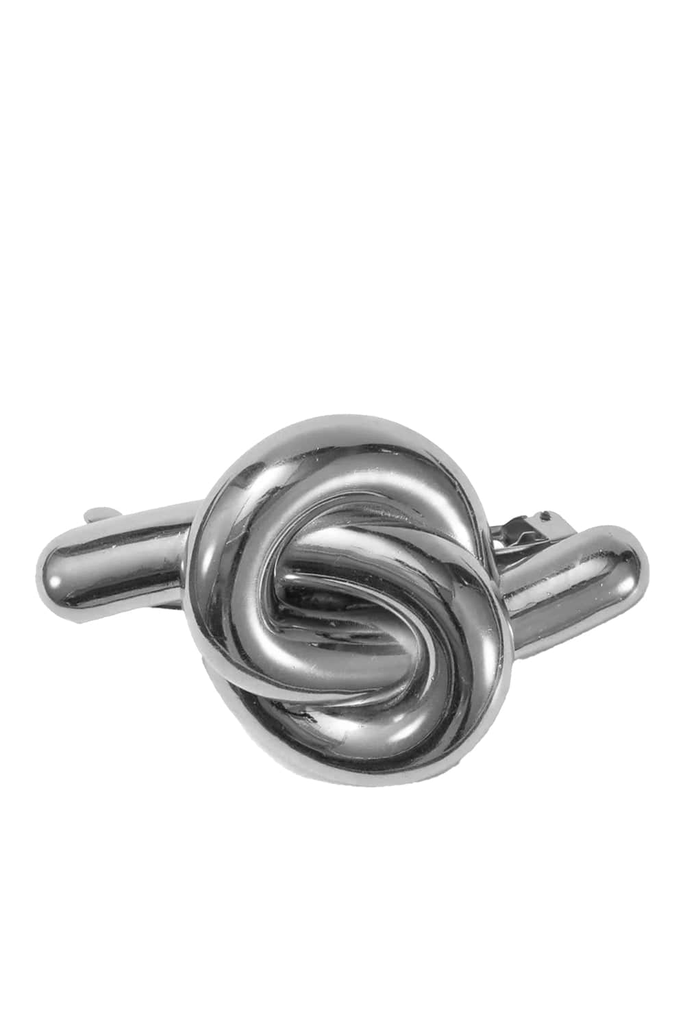 Lelet NY Glossy Rhodium Knot Barrette