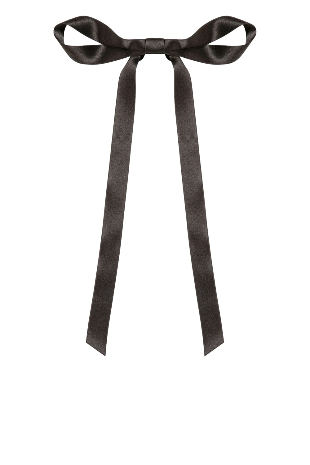 Jennifer Behr Greta Black Silk Bow Barrette