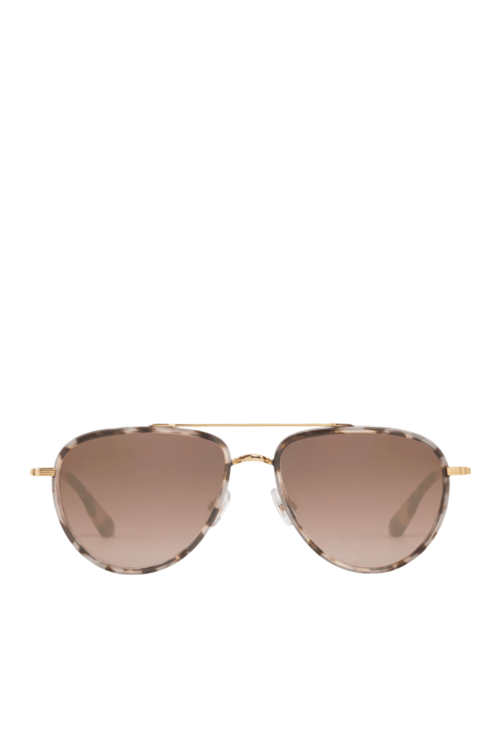 KREWE Coleman Matte Black and Sunday Tortoise Mirrored Sunglasses