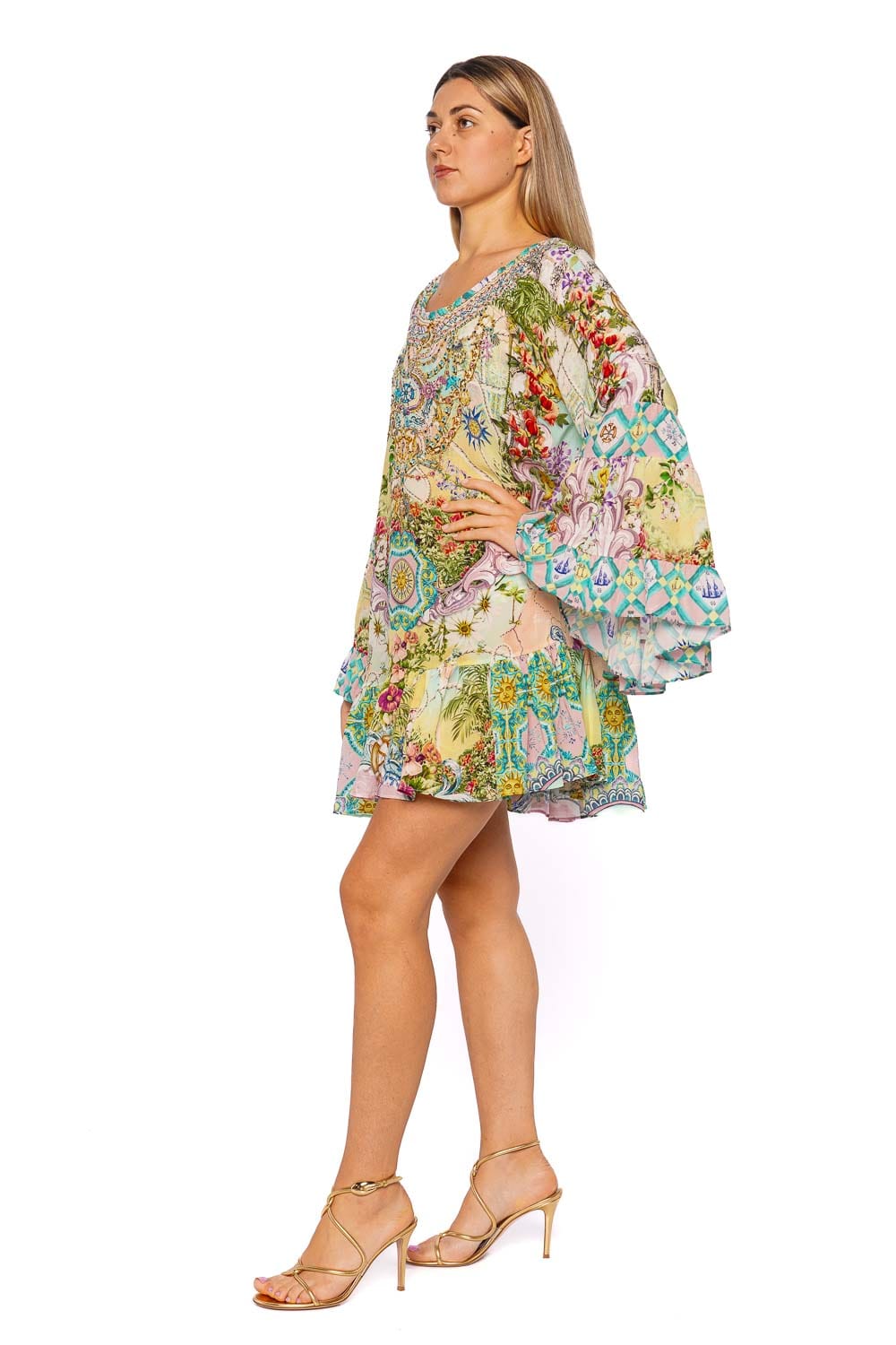 Camilla Just Coasting A Line Frill Mini Dress