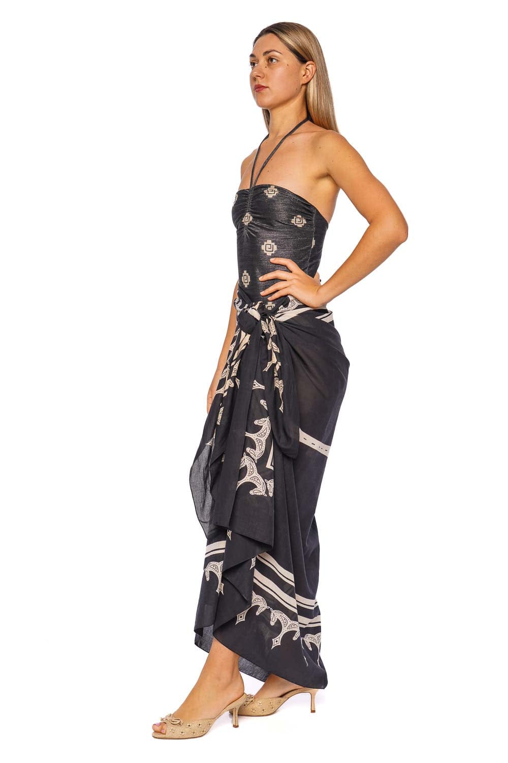 Johanna Ortiz Iconic Palm Ancestral Cotton Pareo