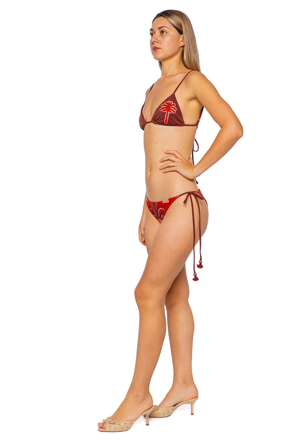 Johanna Ortiz Heatwave Embroidered Palm Bikini Top