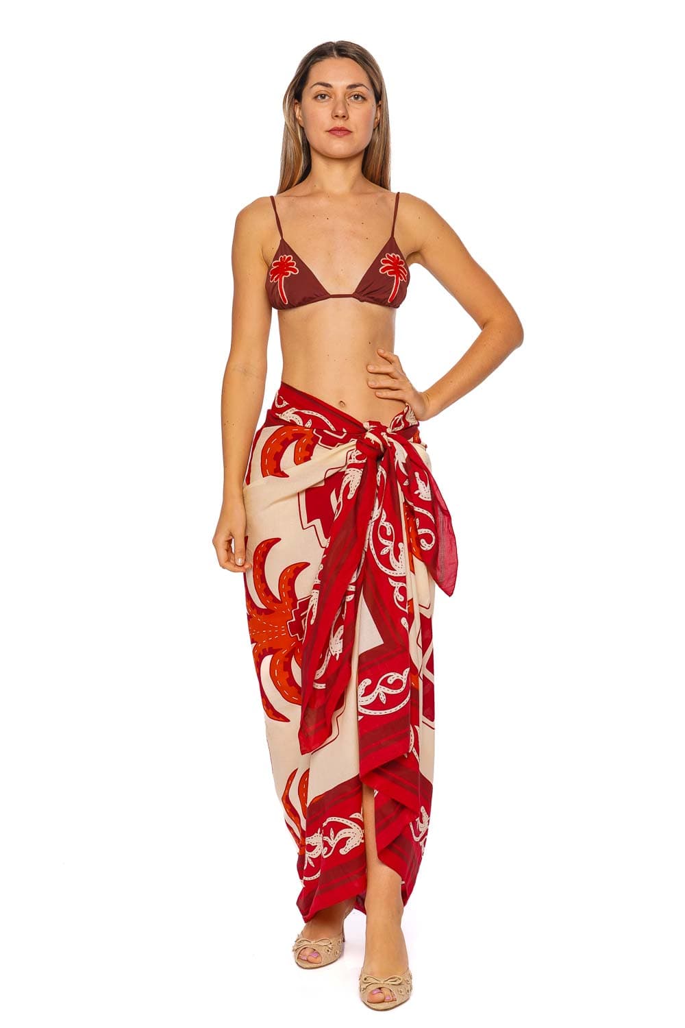Johanna Ortiz Mexicas Tropical Equestrian Cotton Pareo