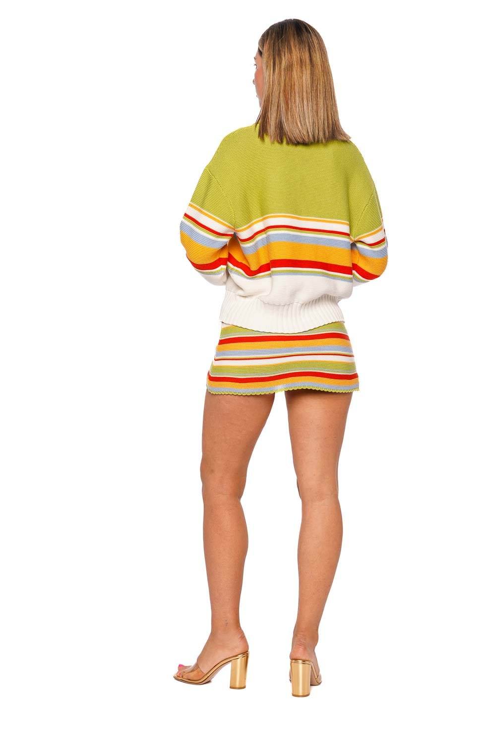 Solid & Striped Cleo St. Barths Stripe Collared Pullover