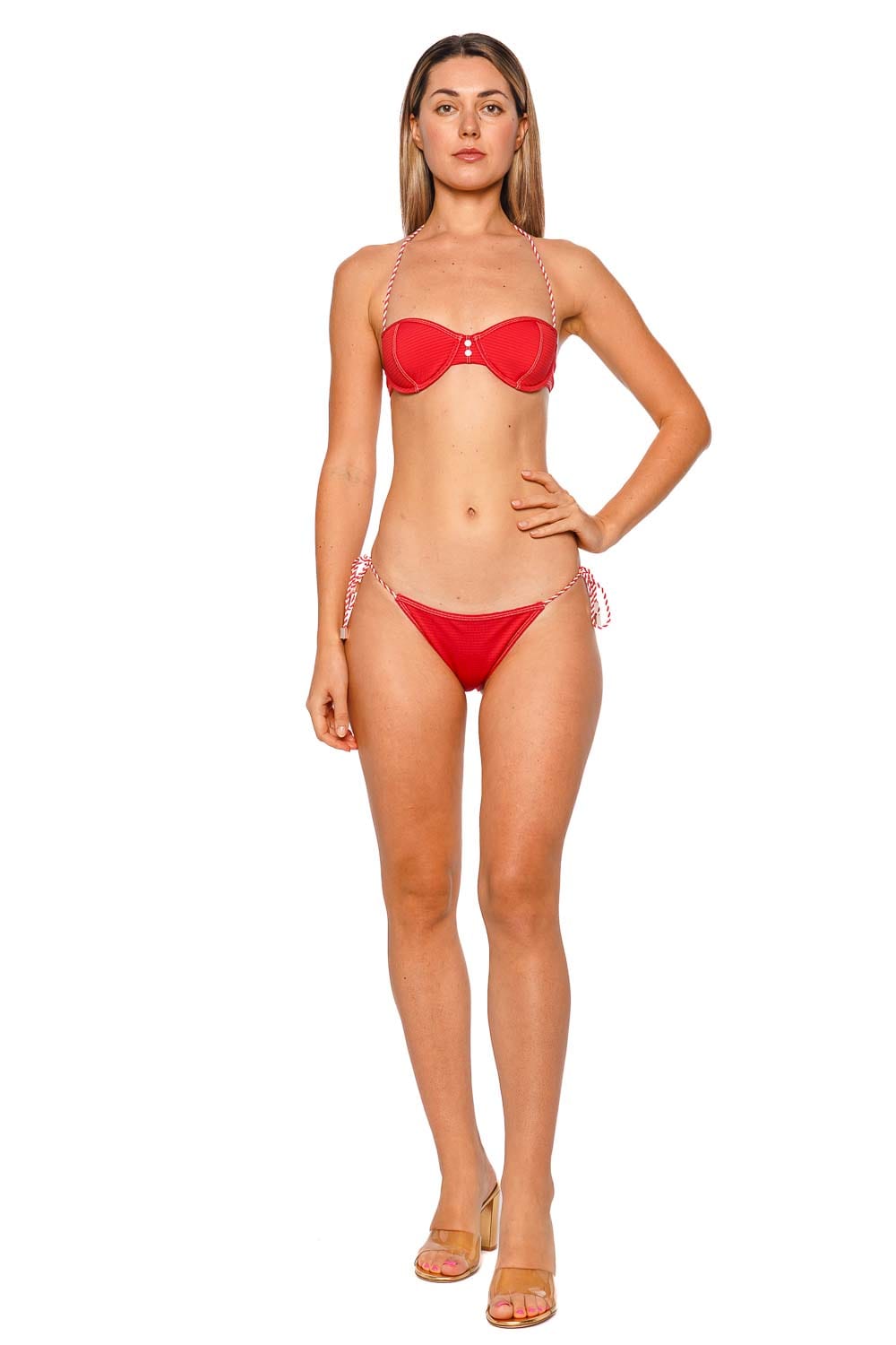 Solid & Striped Harlow Rooftop Red Bustier Bikini Top
