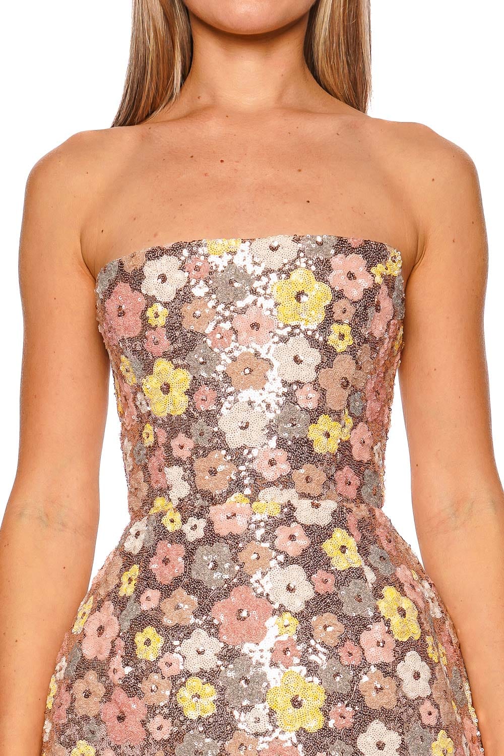 Bronx and Banco Jasmine Maraya Strapless Sequin Corset Mini Dress