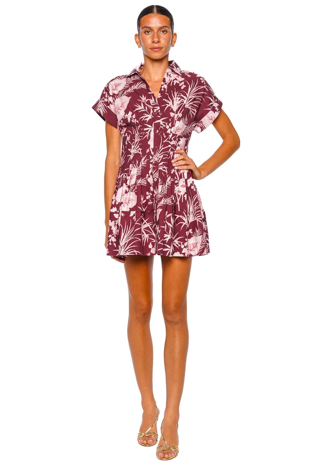 Cara Cara Nash Paradise Blush Short Sleeve Mini Dress