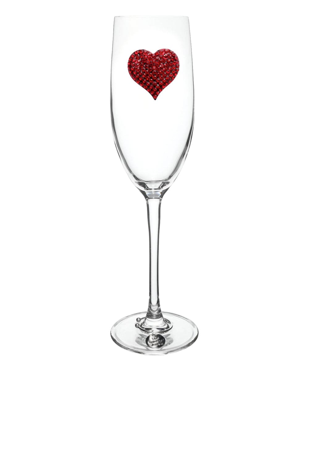 The Queens’ Jewels Red Heart Jewel Stemmed Champagne