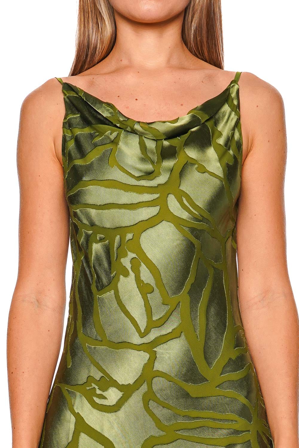 Cult Gaia ALI Deep Pasture Sleeveless Maxi Dress