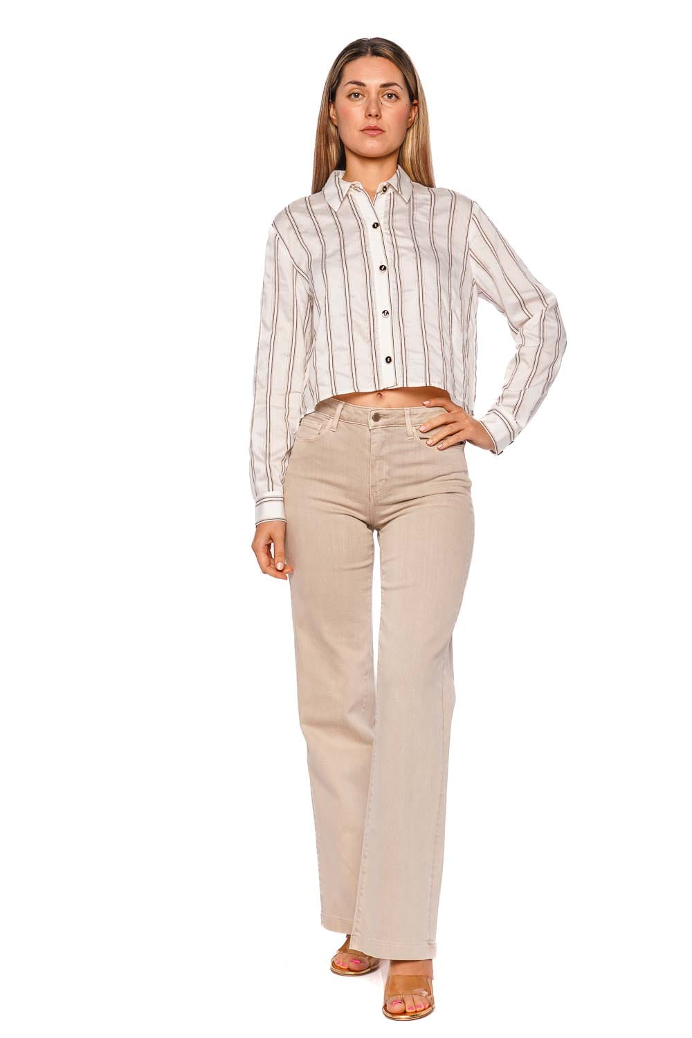 L'AGENCE Scottie Biscuit High Rise Wide Leg Jean