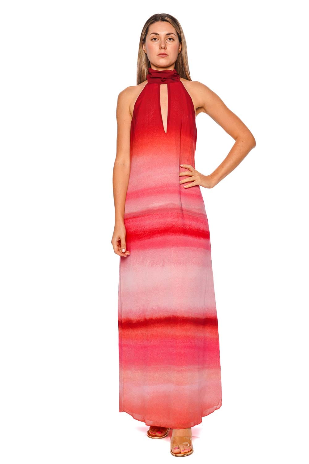 Baobab Magia Salvaje Ombre Halter Maxi Dress