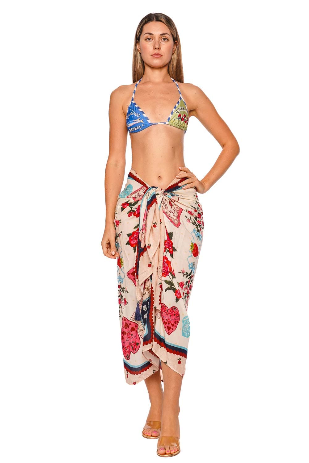 Agua Bendita Marine Cherish Pareo Cover Up