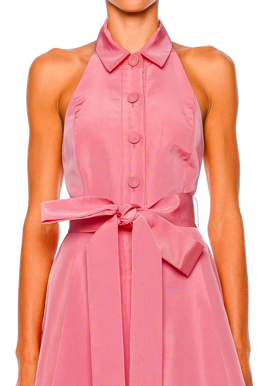 Carolina Herrera Sunset Halter Neck Silk Faille Gown