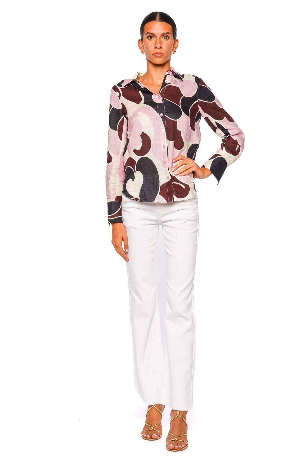 Cara Cara Perfect Petal Wave Button Down Shirt