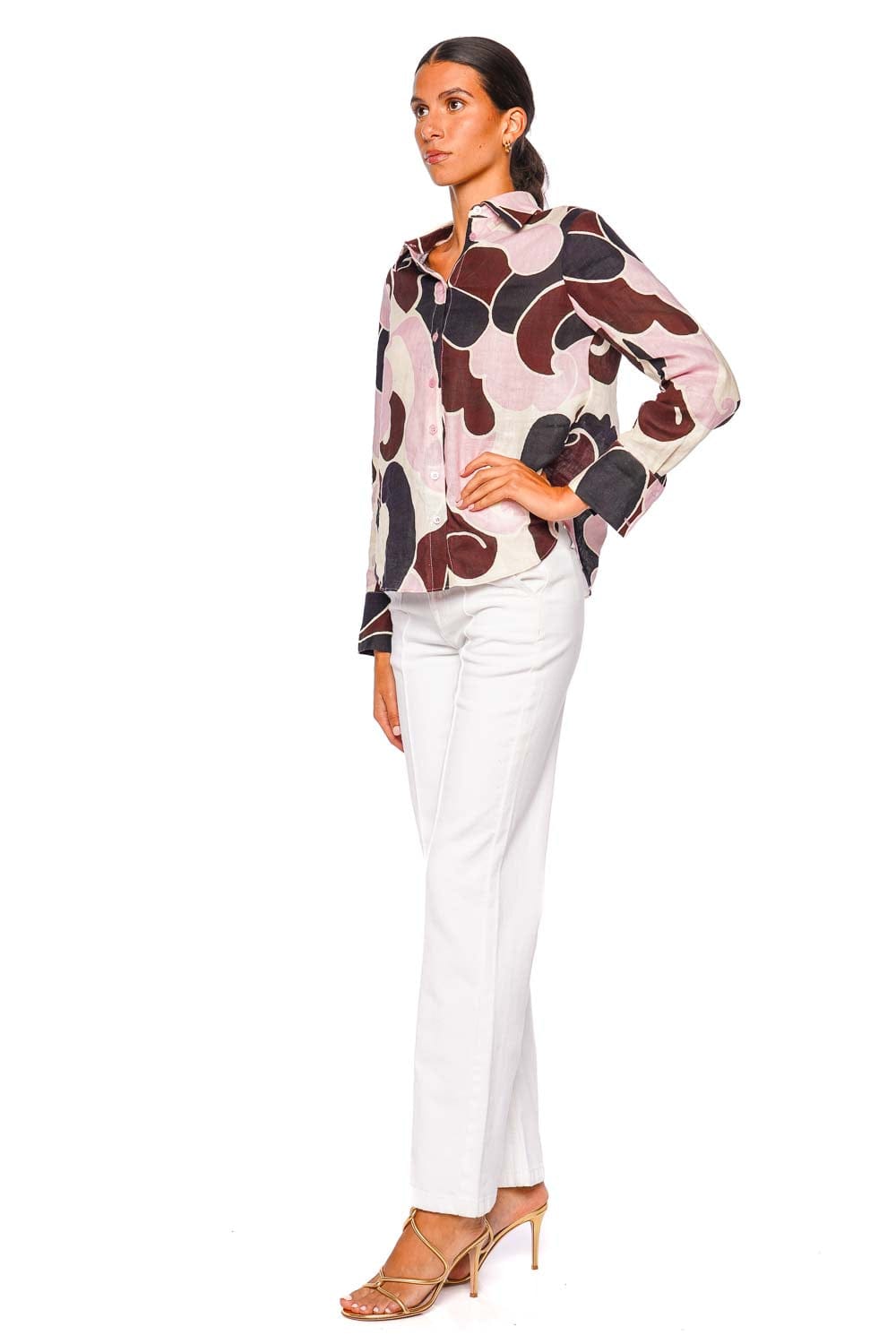 Cara Cara Perfect Petal Wave Button Down Shirt