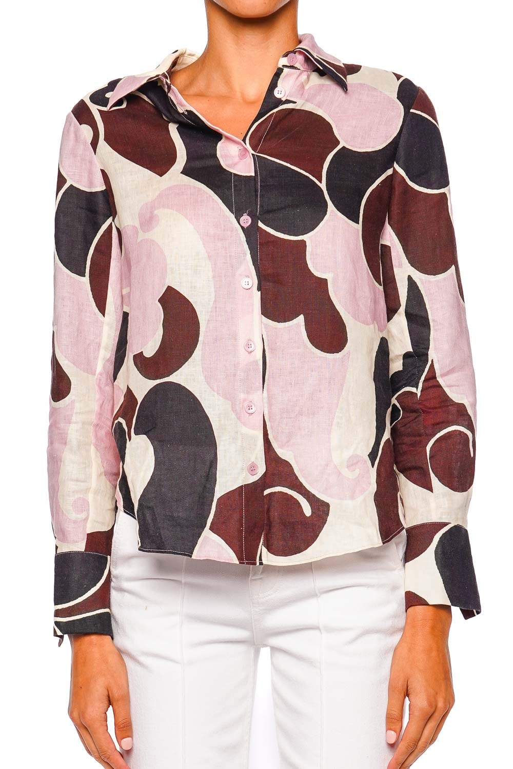 Cara Cara Perfect Petal Wave Button Down Shirt