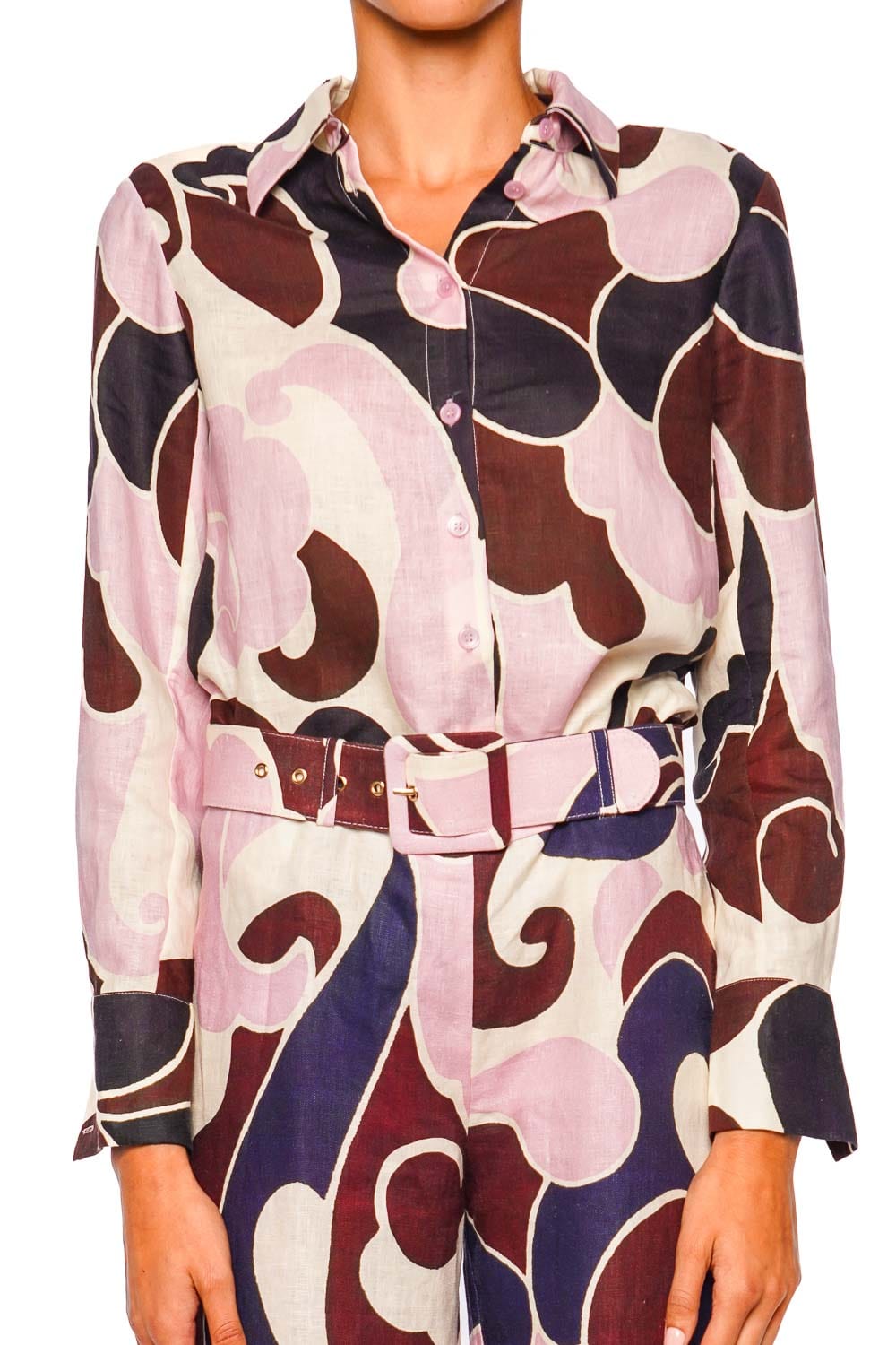 Cara Cara Perfect Petal Wave Button Down Shirt