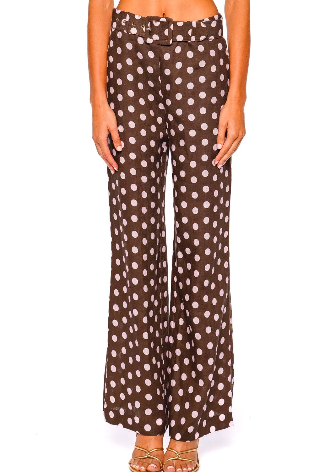 Cara Cara Mayflower Joelle Dot Wide Leg Linen Pant