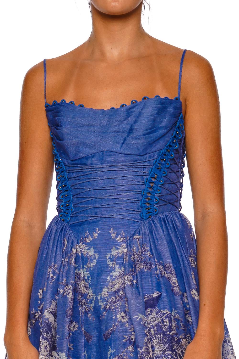 ZIMMERMANN Rebellion Beaded Mermaid Picnic Midi Dress