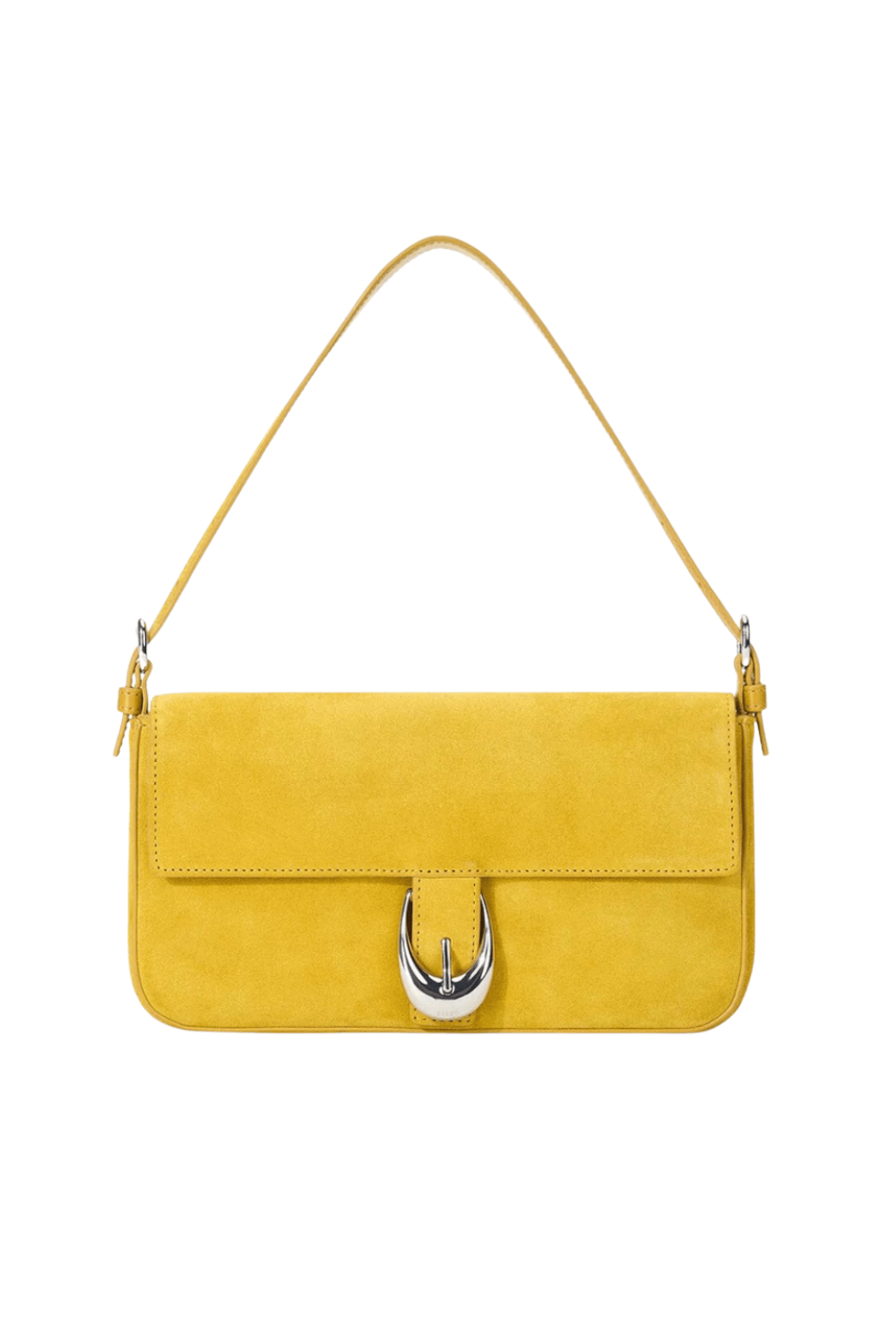 Staud Harlow Goldenrod Leather Shoulder Bag
