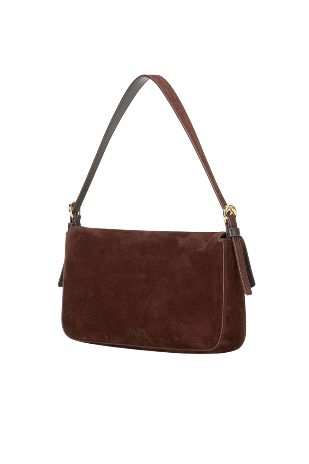 Harlow Mahogany Suede Shoulder Bag