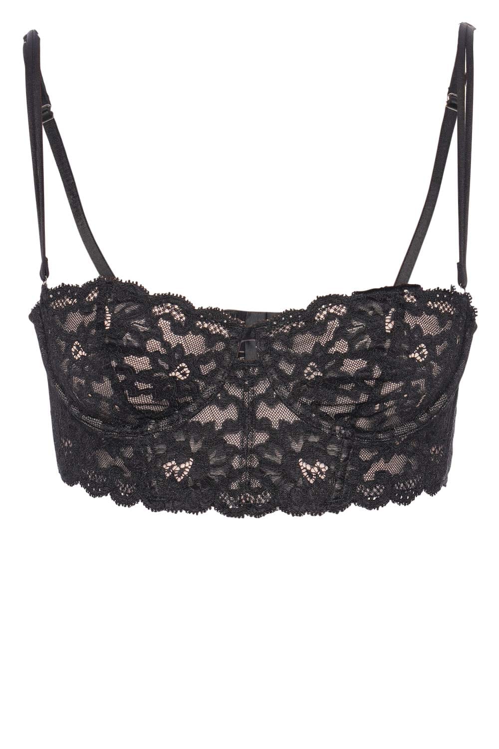 Fleur Du Mal Charlotte Lace Longline Bra