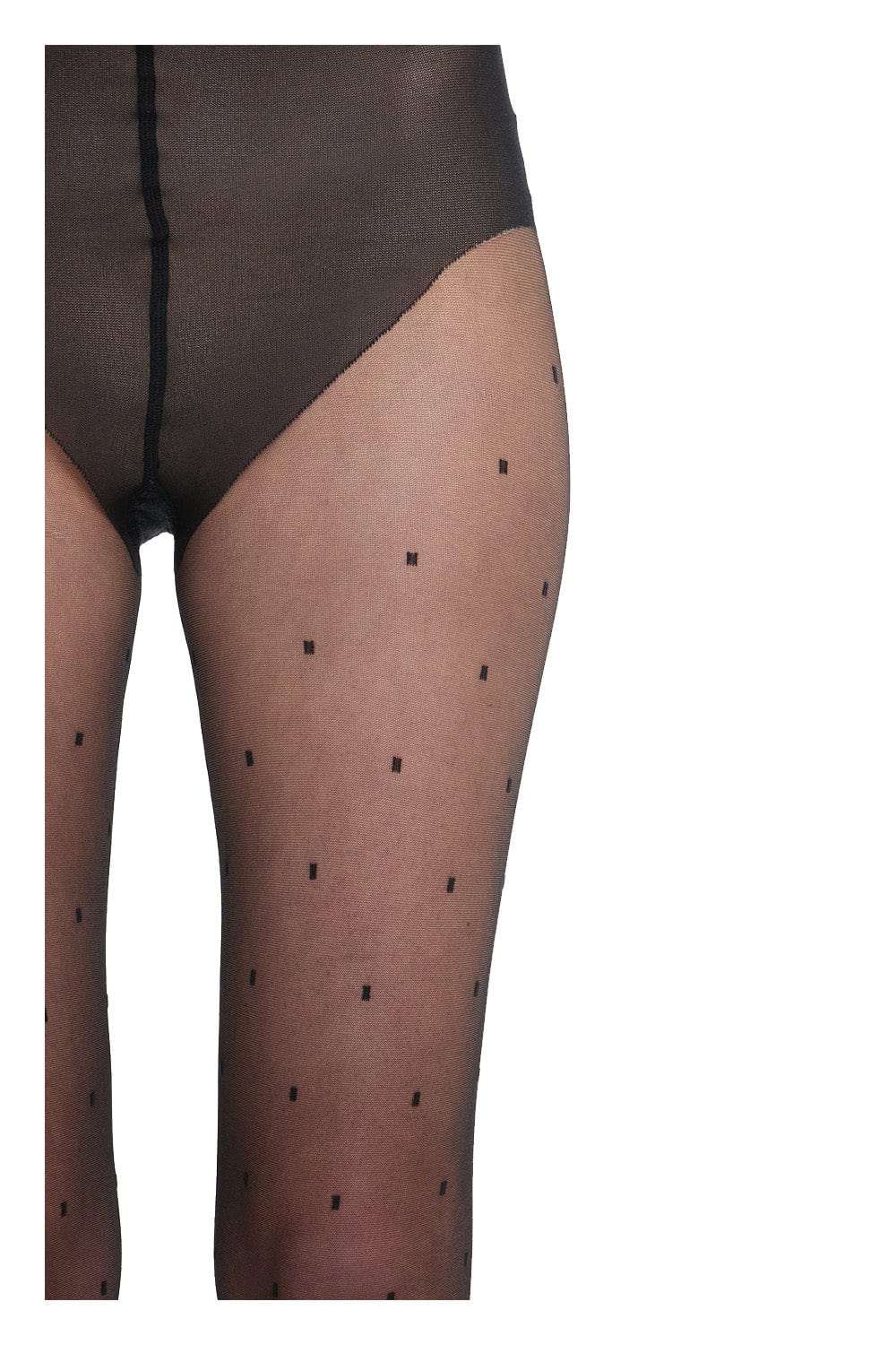 Victoria Beckham Sheer Black Polka Dot Tights