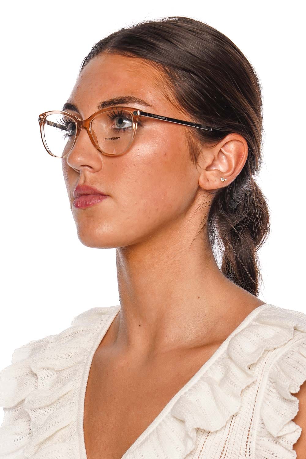 Burberry Eyewear Burberry Blush Pink Clear Eyeglasses