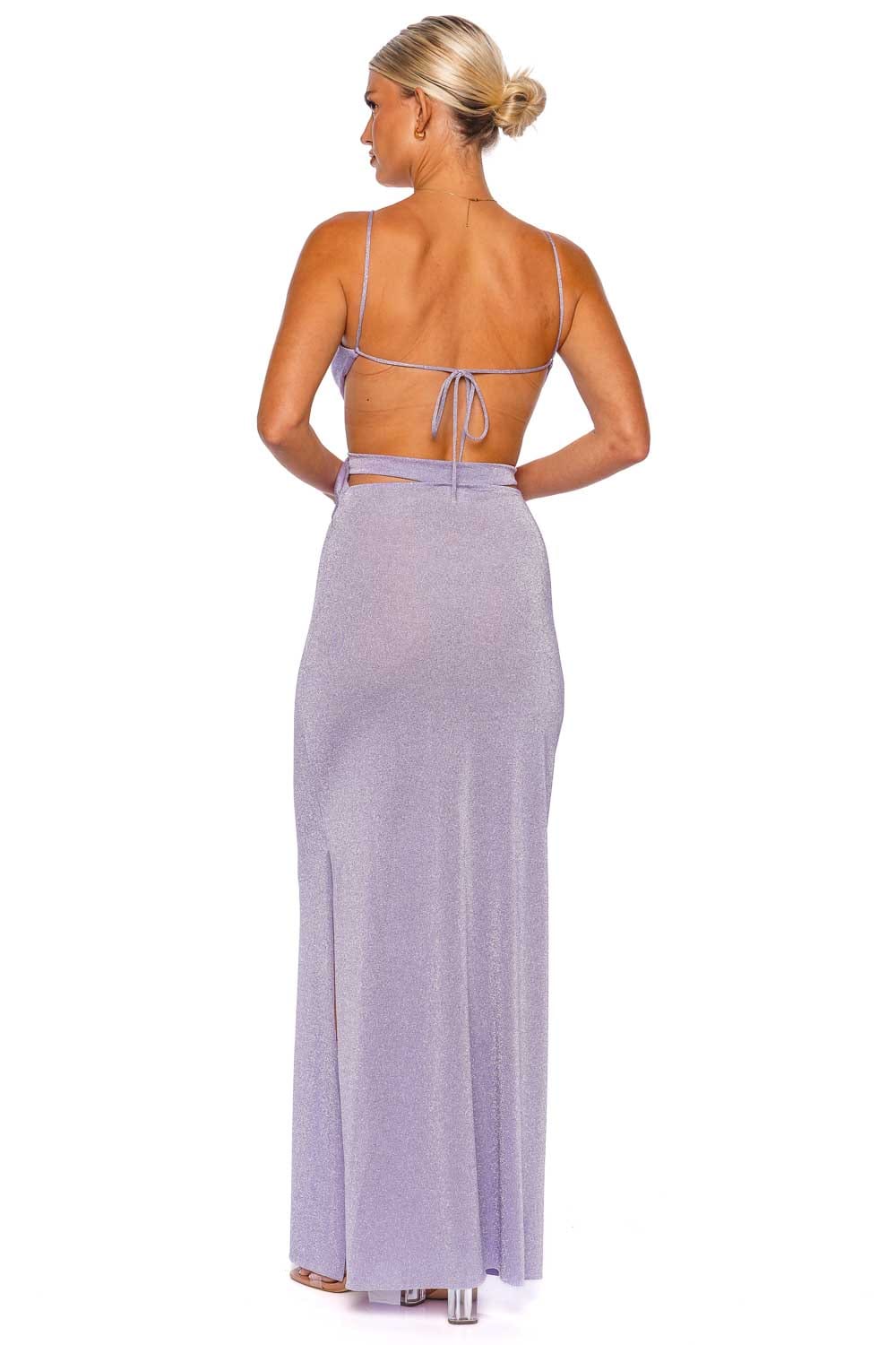 BAOBAB Arlett Lavender Cut Out Maxi Dress