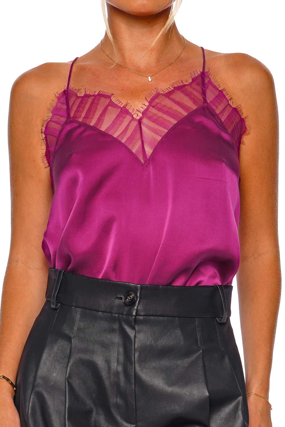 IRO Berwyn Silk Camisole Candy Pink – CoatTails