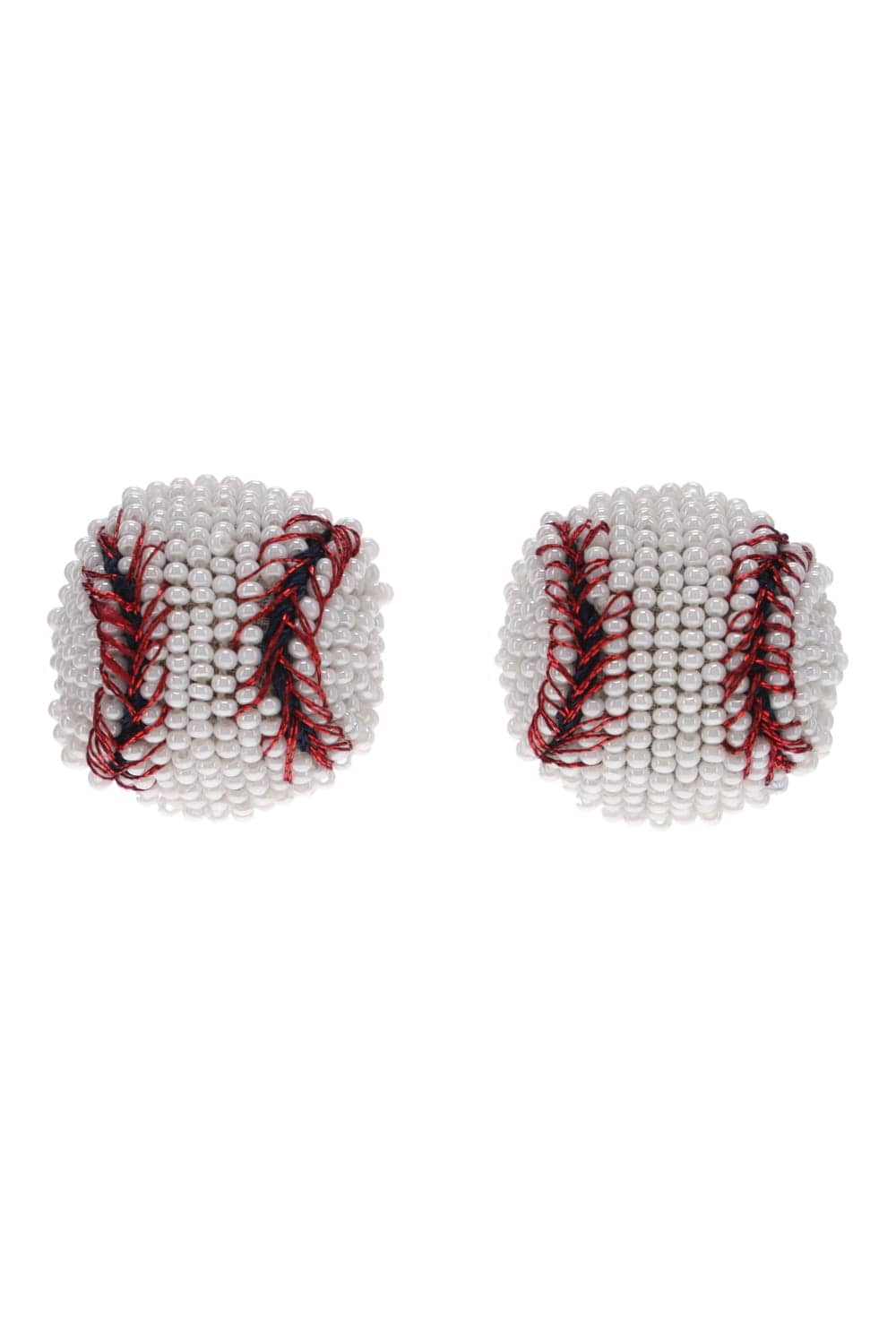 Mignonne Gavigan Baseball Beaded Stud Earrings