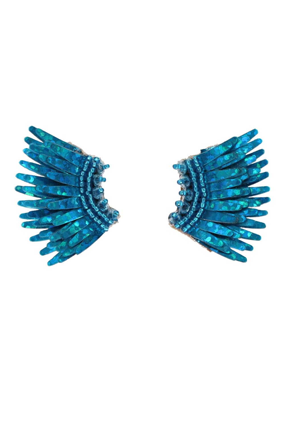 Mignonne Gavigan Micro Madeline Blue Glitter Earrings