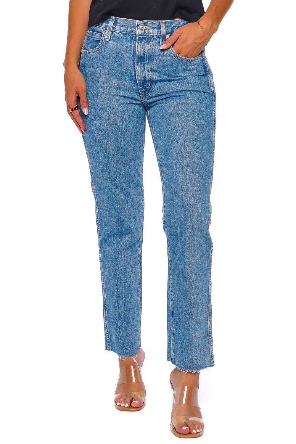 SLVRLAKE Hero Pacific Frayed Ankle Length Jeans