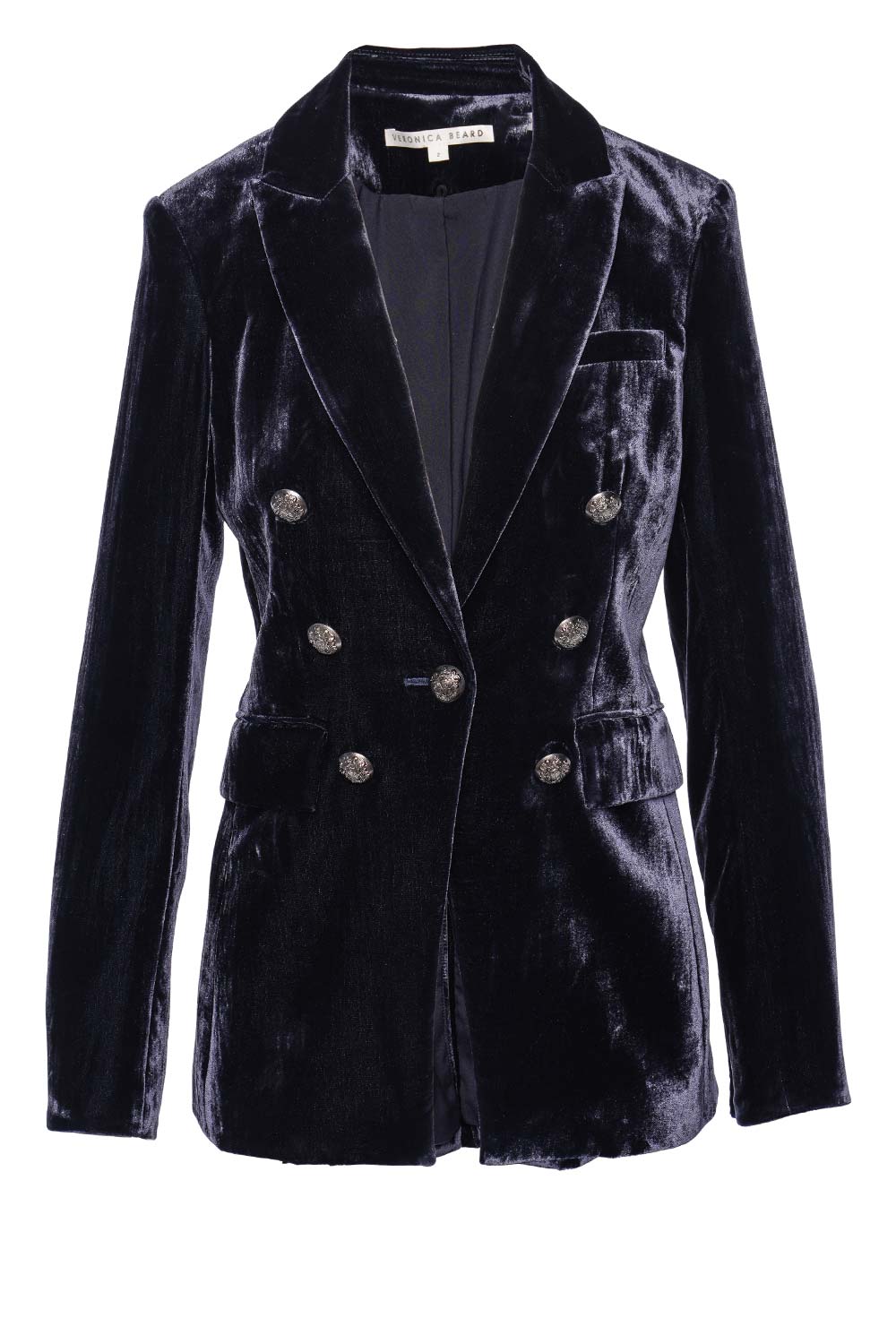 Gaya Navy Velvet Dickey Jacket