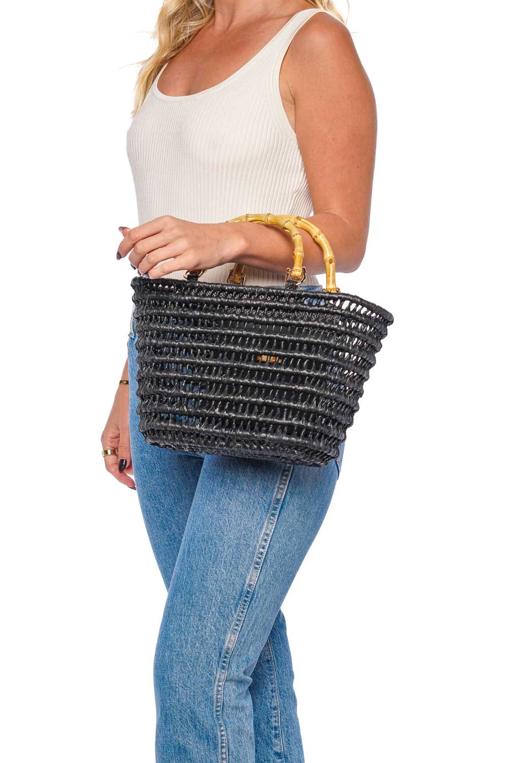 Cassia Straw Clutch Bag | Over The Moon