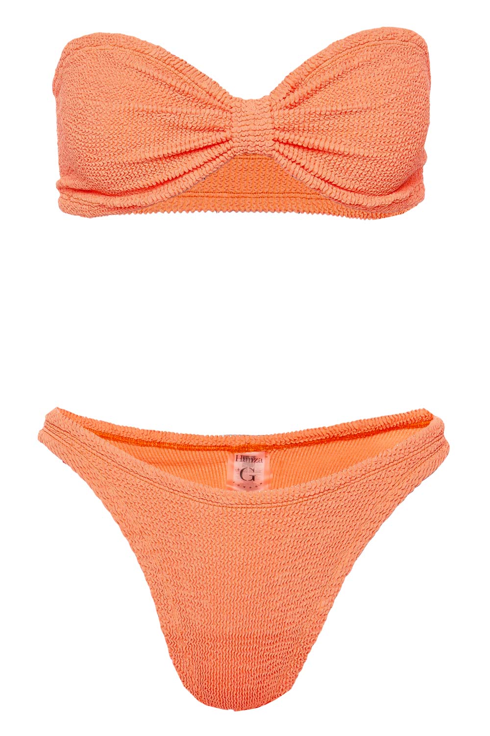 Hunza G Jean Orange Crinkle Bikini
