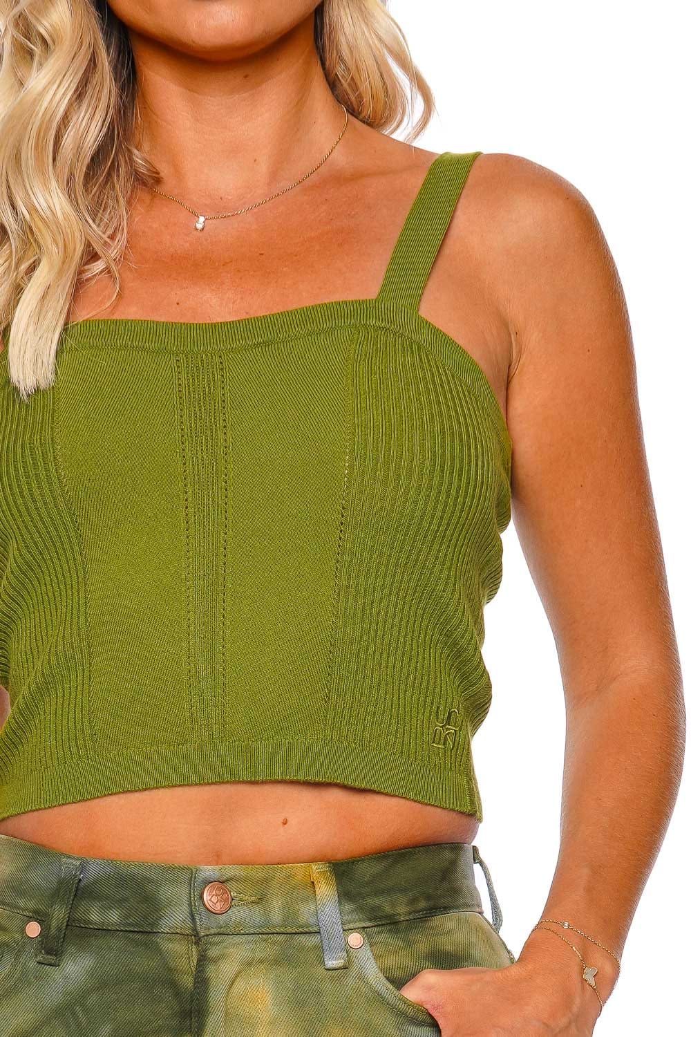 Ulla Johnson Giselle Willow Knitted Crop Top