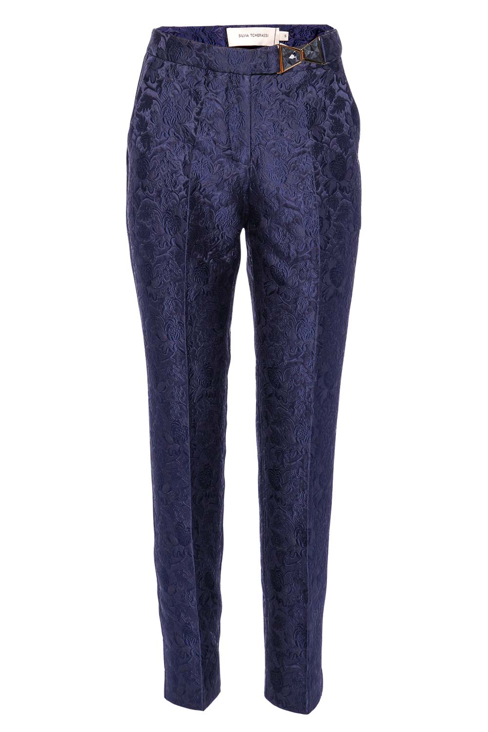 Silvia Tcherassi Orion Navy Tapered Pants